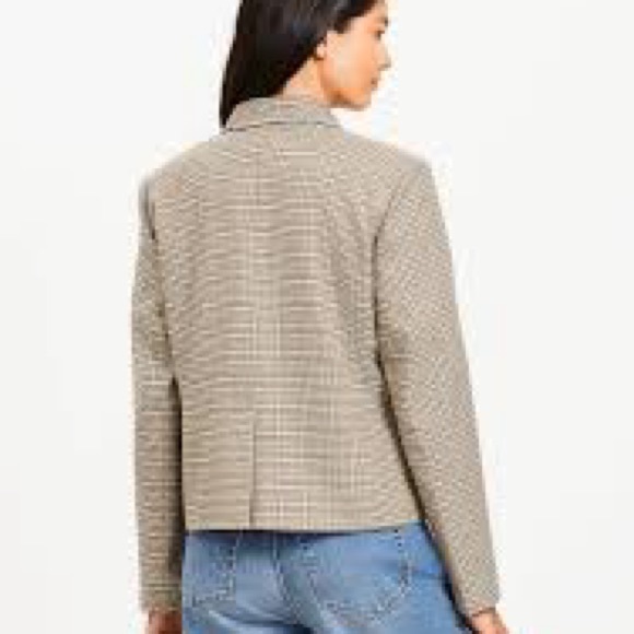 Loft Plaid Blazer with Gold Accents M - Picture 4 of 7